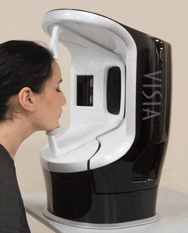 Woman Receiving VISIA Skin Analysis at Pure Beauty Aesthetics in Albany, OR