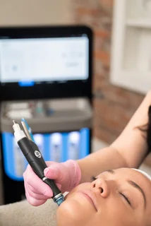 Woman getting spa facials treatment at Pure Beauty Aesthetics in Albany, OR